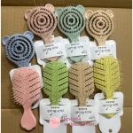 Lược gai gỡ rối tóc, tạo kiểu tóc, massage da đầu size nhỏ 13.5cm cán nhựa màu pastel xinh xắn.
