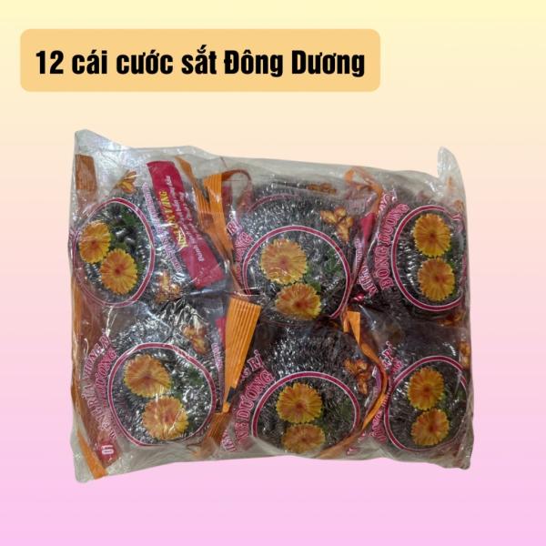 Combo 32 miếng cước kim tuyến rửa chén bát siêu sạch, miếng kim tuyến rửa bát nhiều màu Đông Dương