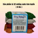 Combo 32 miếng cước kim tuyến rửa chén bát siêu sạch, miếng kim tuyến rửa bát nhiều màu Đông Dương