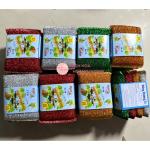Combo 32 miếng cước kim tuyến rửa chén bát siêu sạch, miếng kim tuyến rửa bát nhiều màu Đông Dương