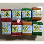Combo 32 miếng cước kim tuyến rửa chén bát siêu sạch, miếng kim tuyến rửa bát nhiều màu Đông Dương