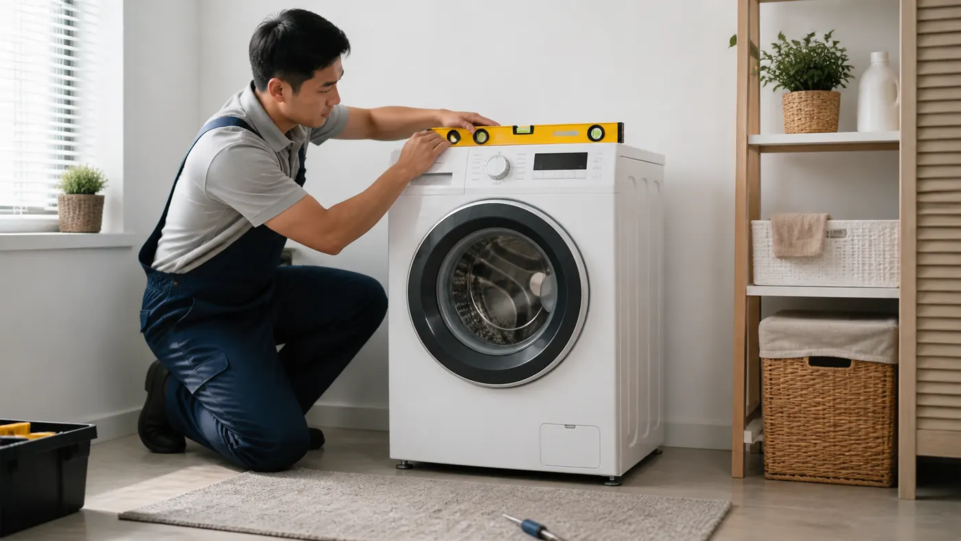 Kiểm tra lắp đặt máy giặt tại nhà
