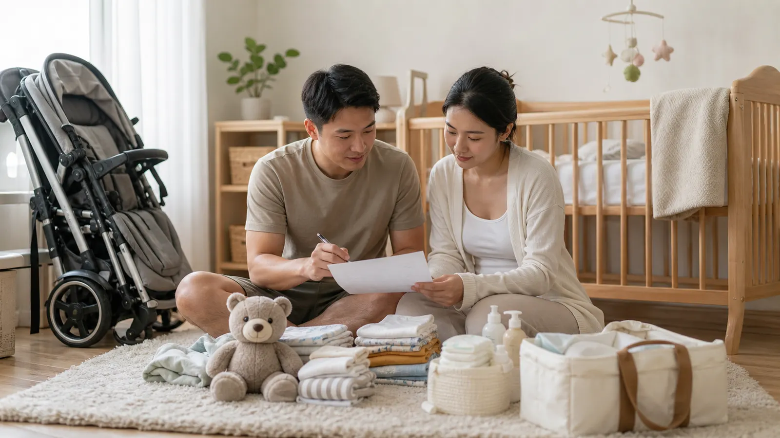Cha mẹ kiểm tra danh sách đồ sơ sinh an toàn