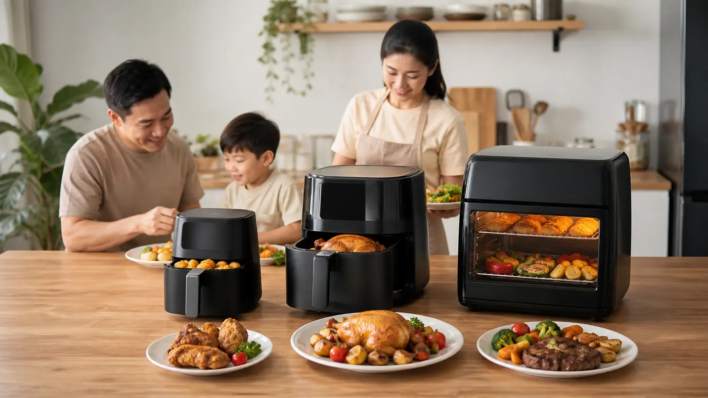 Chọn dung tích nồi chiên theo số người