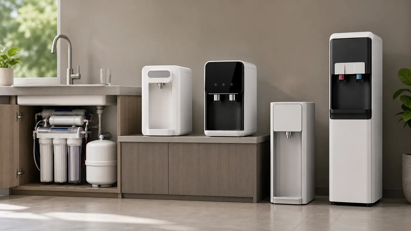 So sánh các kiểu máy lọc nước gia đình